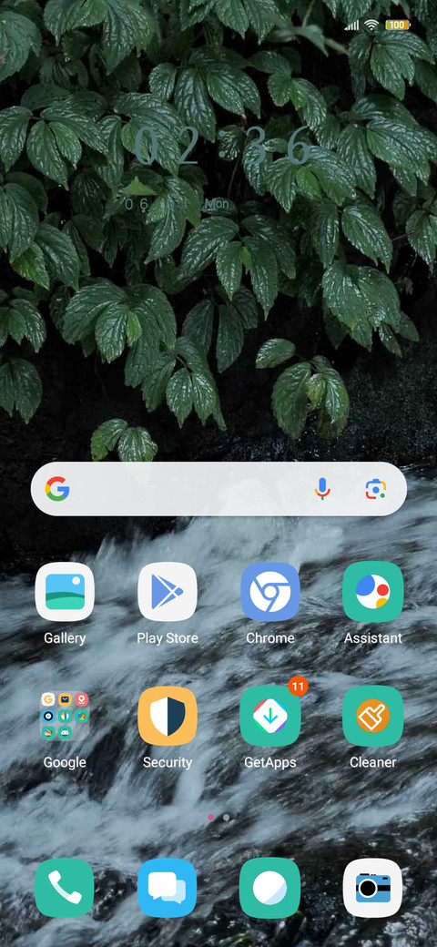 Mountain waterfall screenshot