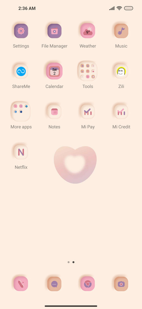 pink love screenshot