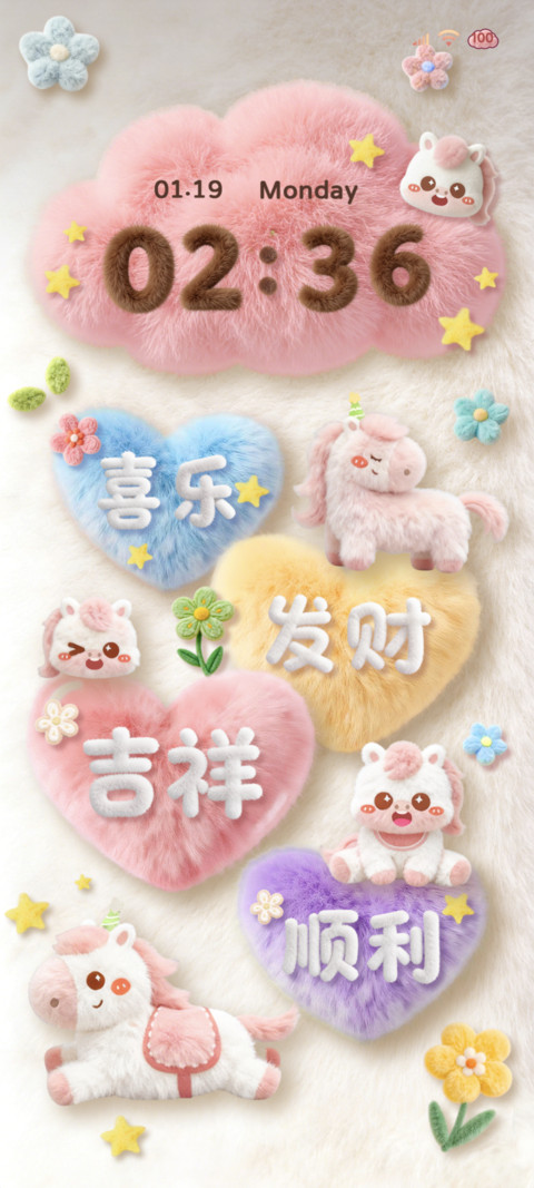 毛茸多巴胺好运组件 screenshot