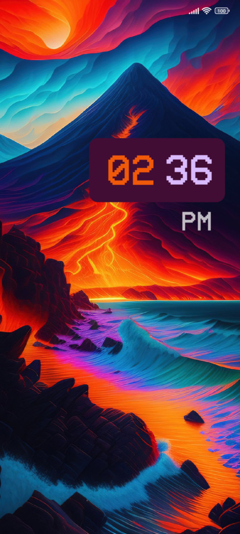 Colorful Volcano screenshot