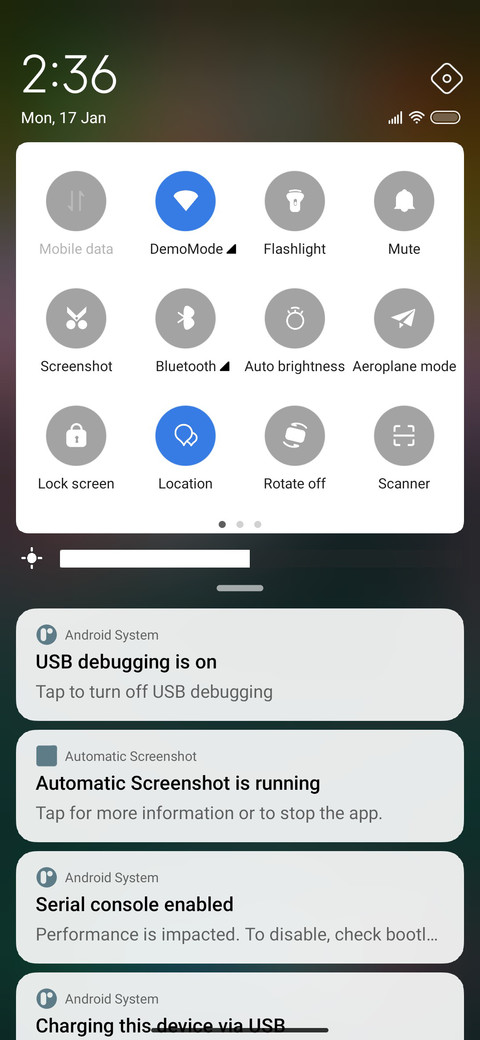 Samsung screenshot