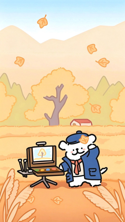 风落秋叶时-锐景创意 screenshot