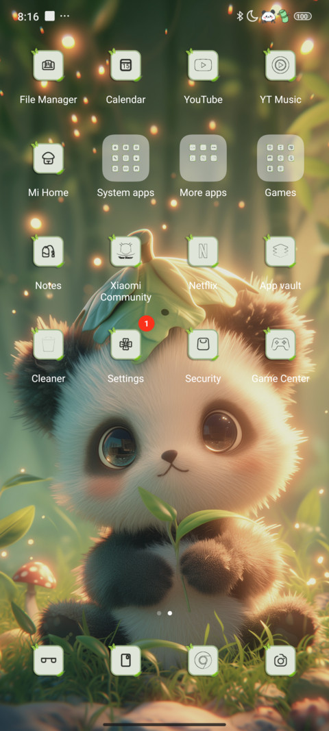 Baby panda screenshot