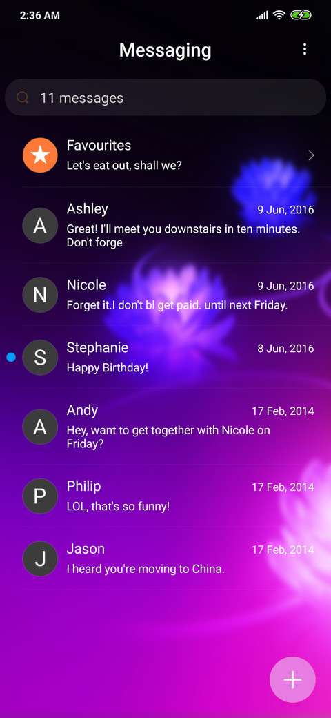 Purple Flowers V2 screenshot