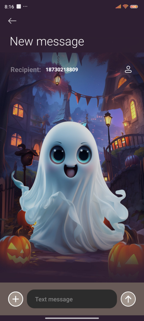 Halloween ghost screenshot