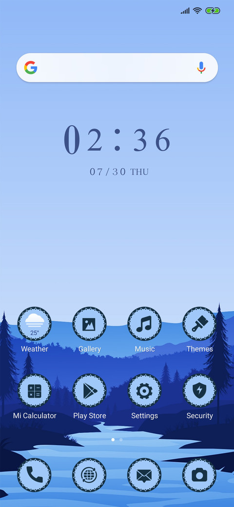 Scenery - Blue_3MDS screenshot