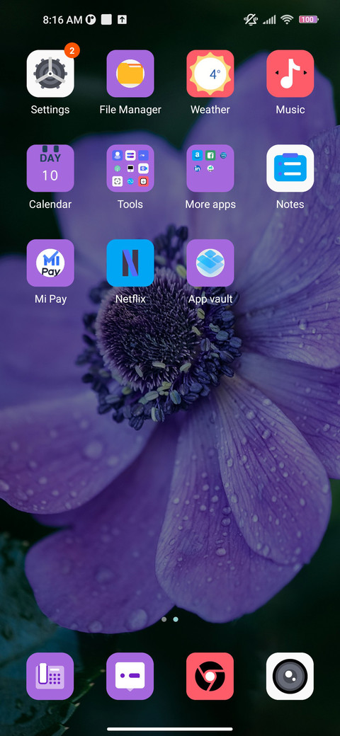 Vinca blue screenshot