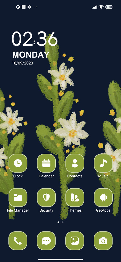 Pastel Leafs screenshot