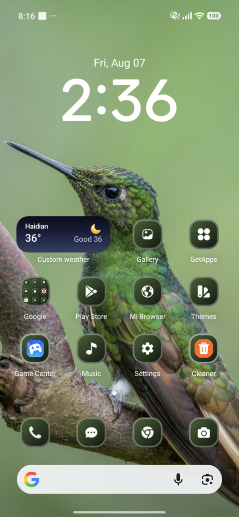 Hummingbird screenshot