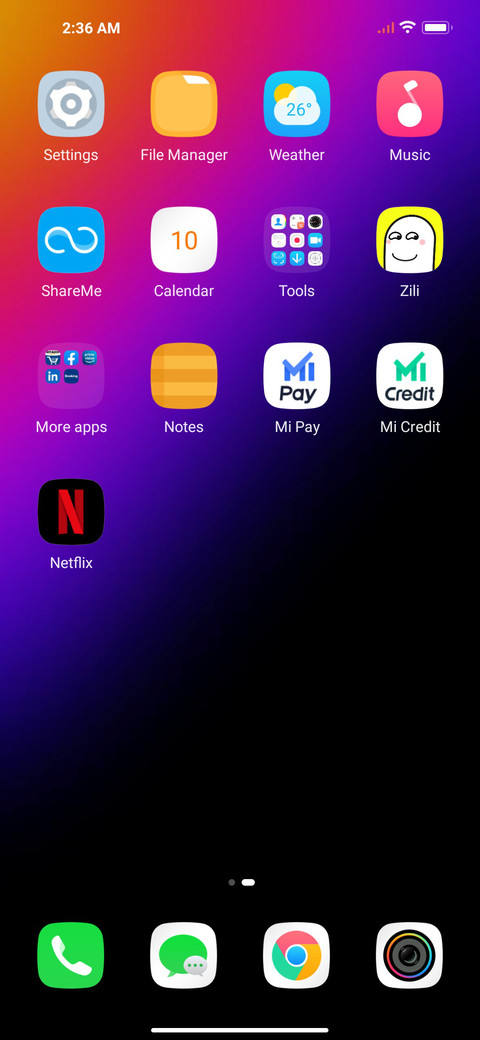 Amaze OS screenshot