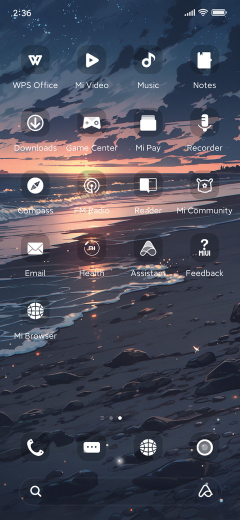 Night+seaside screenshot