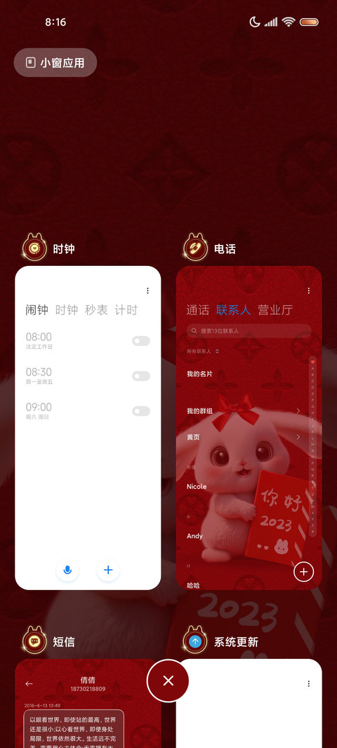 新年小萌兔动态烟花 screenshot