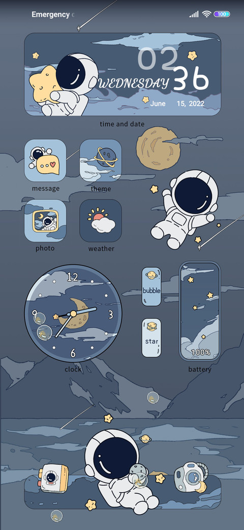 Space travel diary screenshot