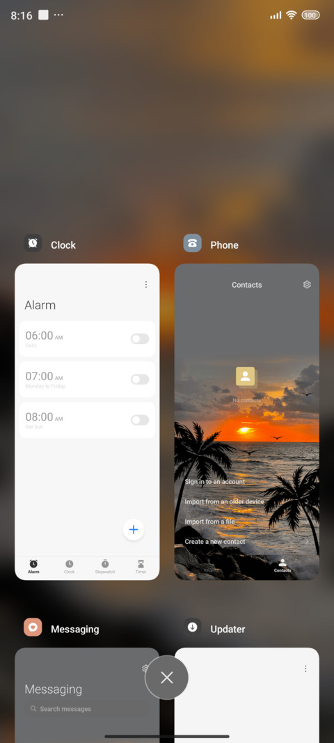 Sunset coastal screenshot
