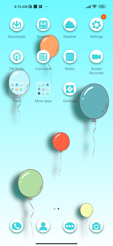 Colorful balloons screenshot