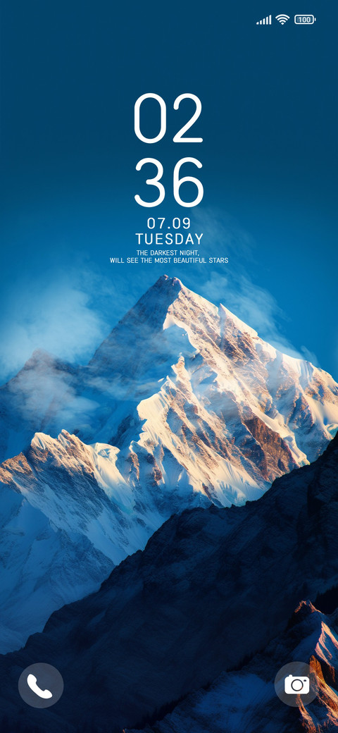 Mountain range screenshot