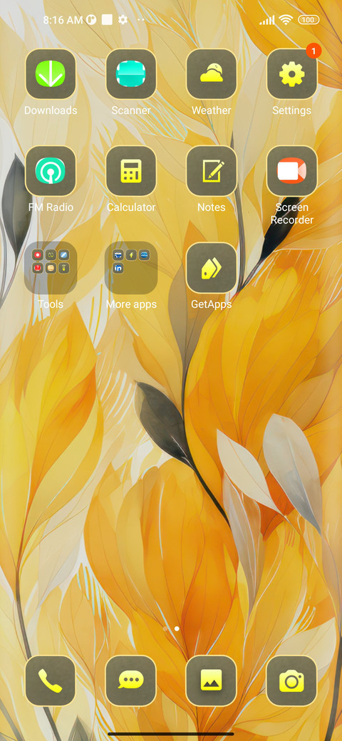 colors yellow screenshot