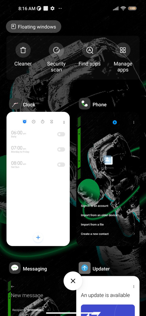 Space travel screenshot