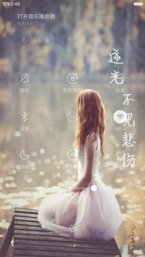 逆光，不见悲伤（双锁屏+自由桌面） screenshot