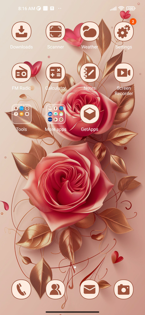 Rose gold screenshot