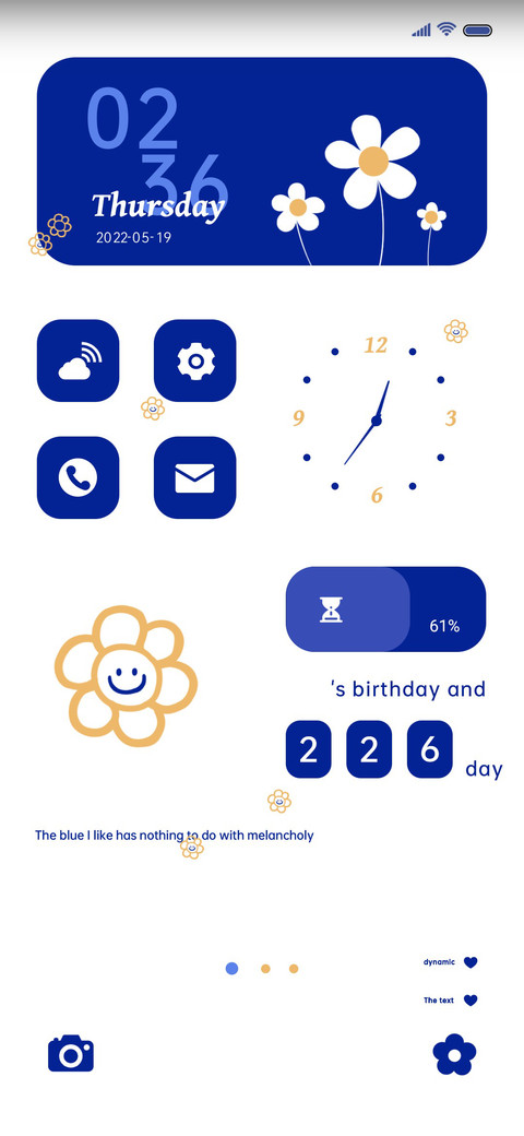 Klein Blue OS screenshot
