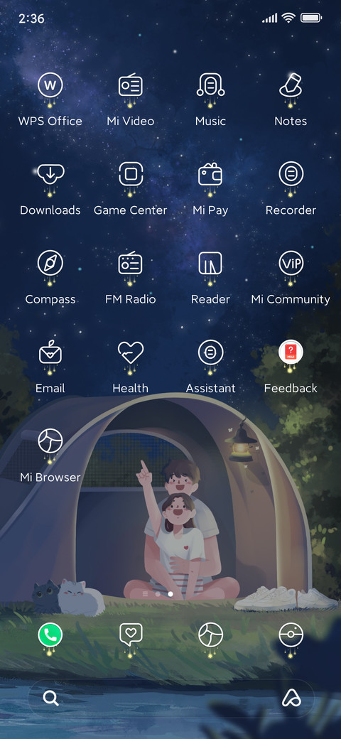 camping couple screenshot