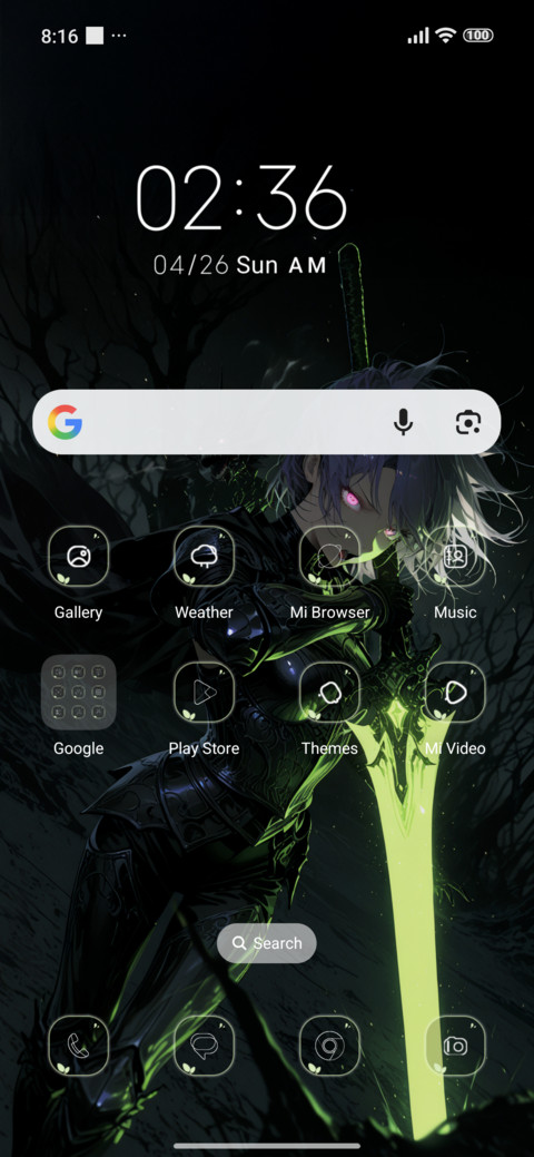 Semitransparent screenshot