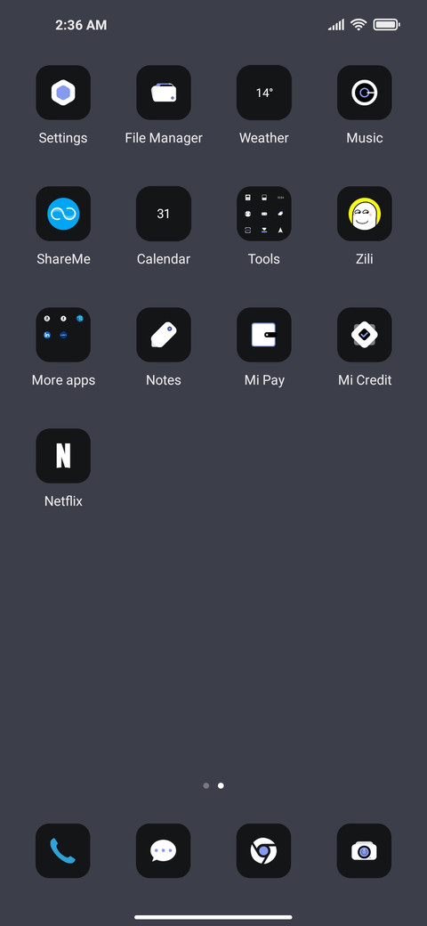 Blue Black Style screenshot