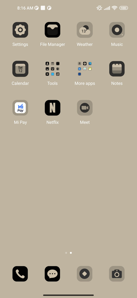 Grey cool color screenshot