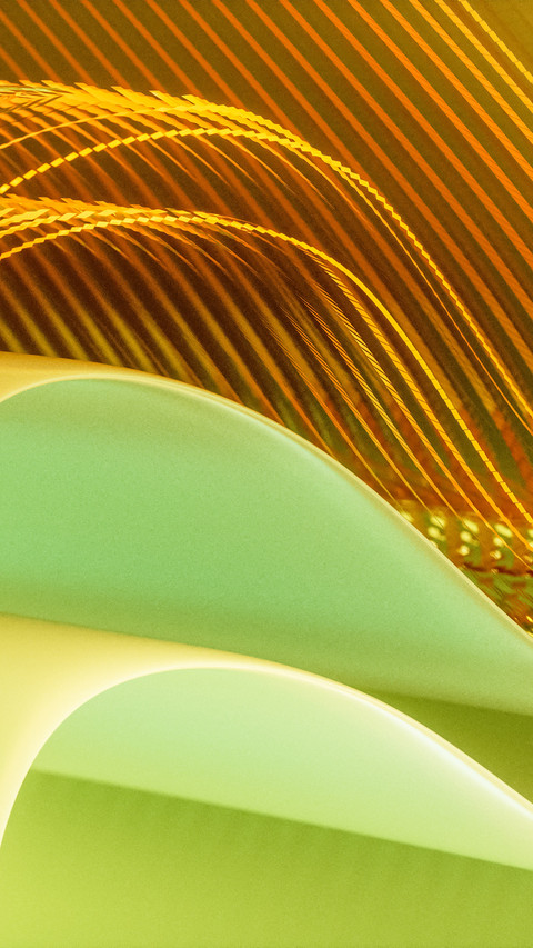 Yellowgreen layered crystal glass screenshot