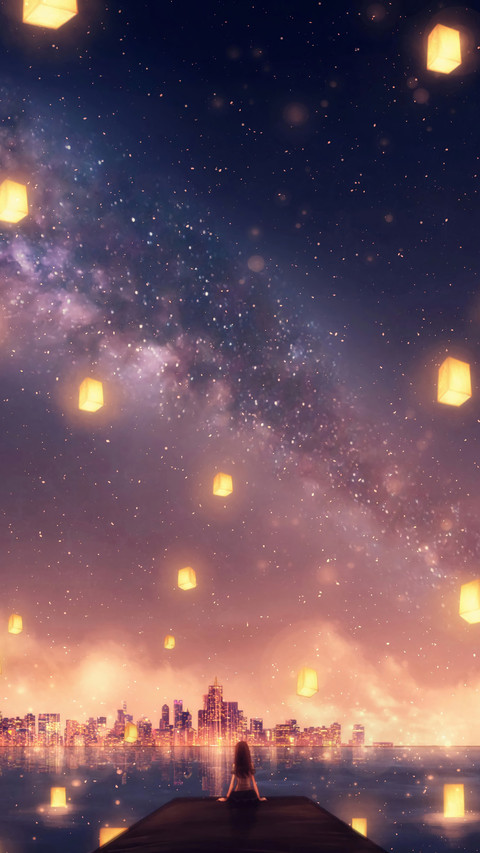 夜色中的河畔 screenshot