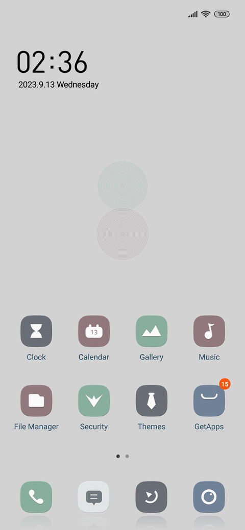 Simple Grey system screenshot