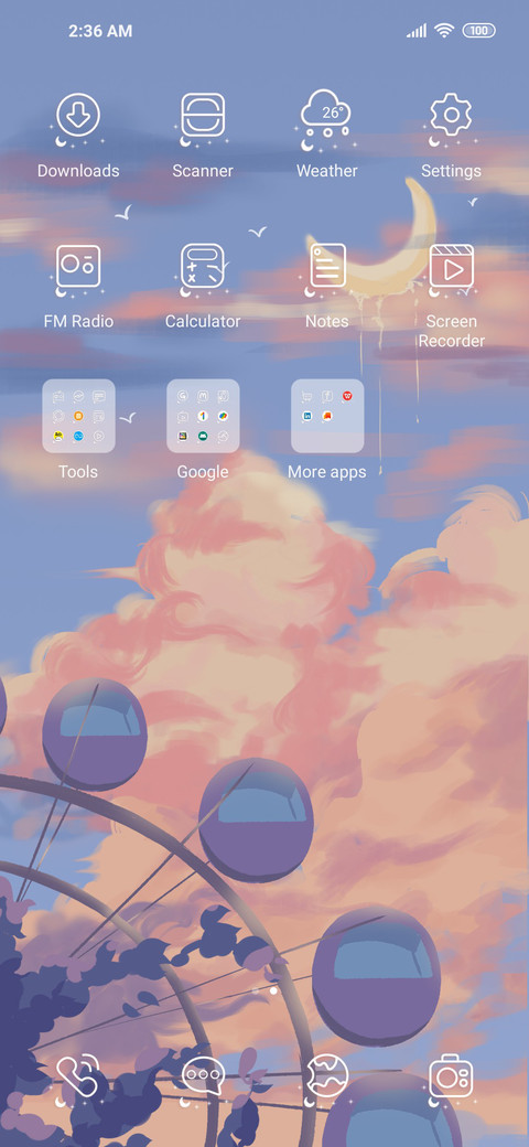 Moon clouds screenshot