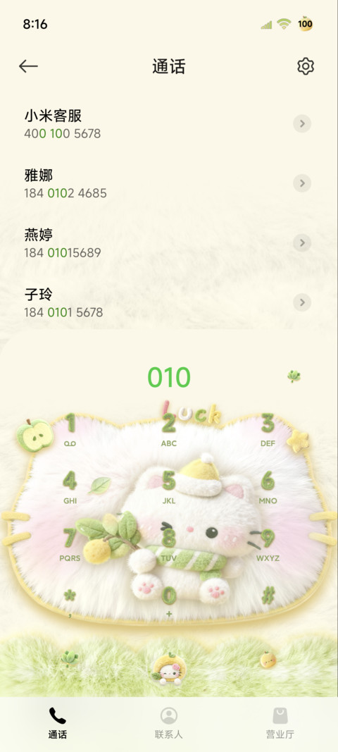 毛绒柚子叶好运猫猫 screenshot
