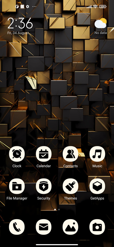 Golden cube screenshot