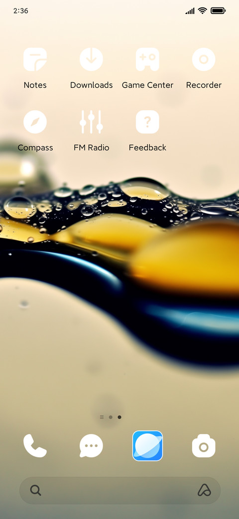 Blackyellow fluid screenshot