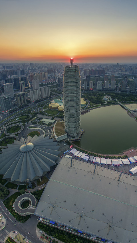 Zhengdong cbd dusk screenshot