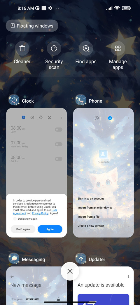 Starry sky Hakimi screenshot