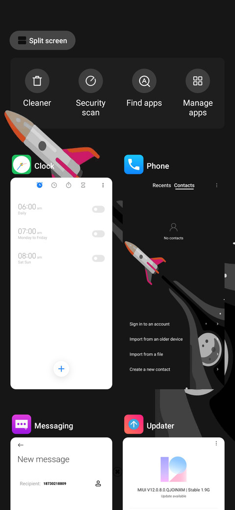 Flying rocket screenshot