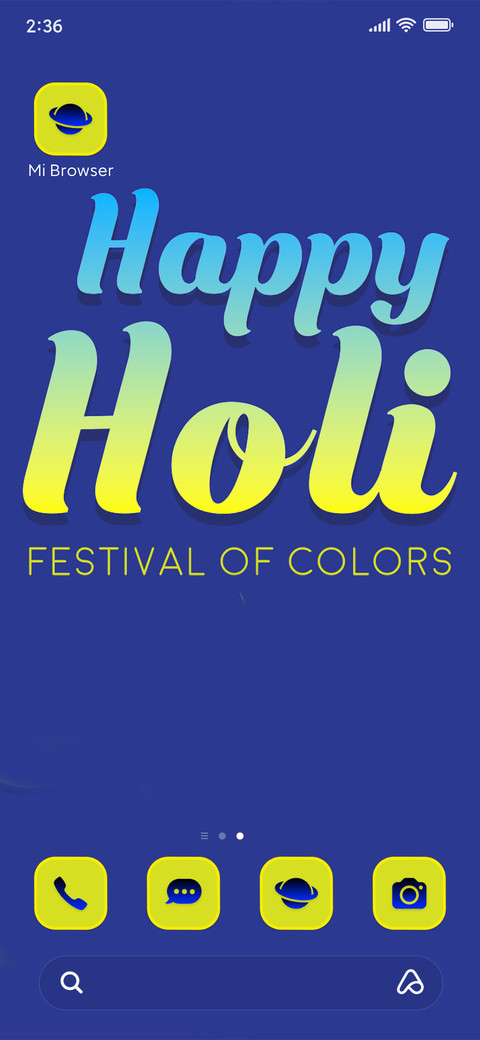 happy holi screenshot
