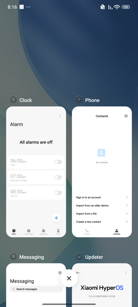 Super Phone UI screenshot