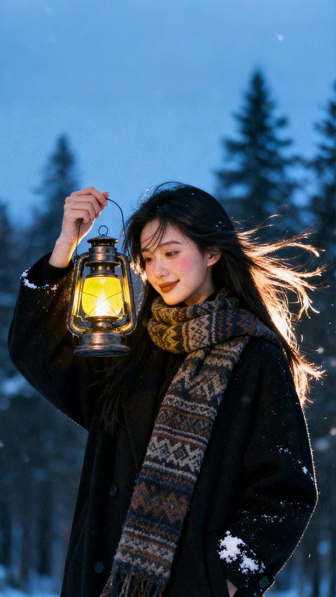 雪夜暖灯 绒纹温柔 screenshot