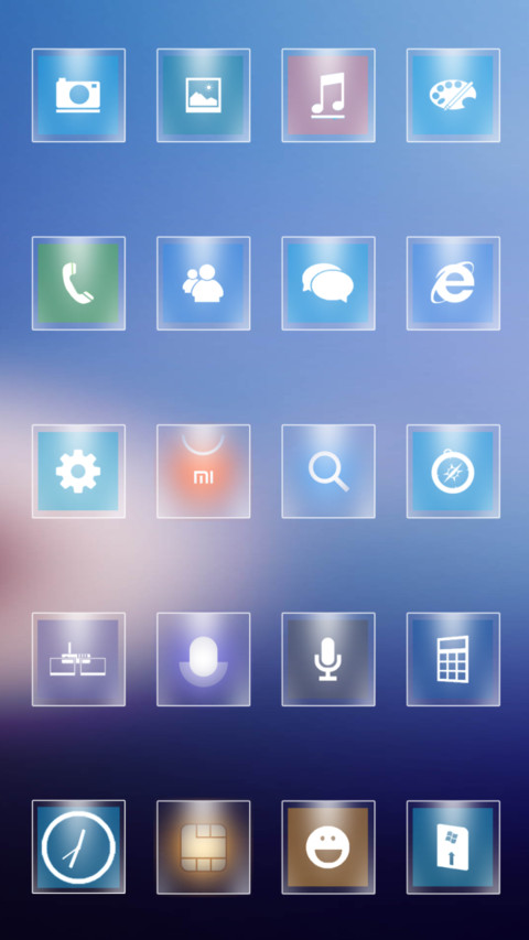 Glass UI Light screenshot