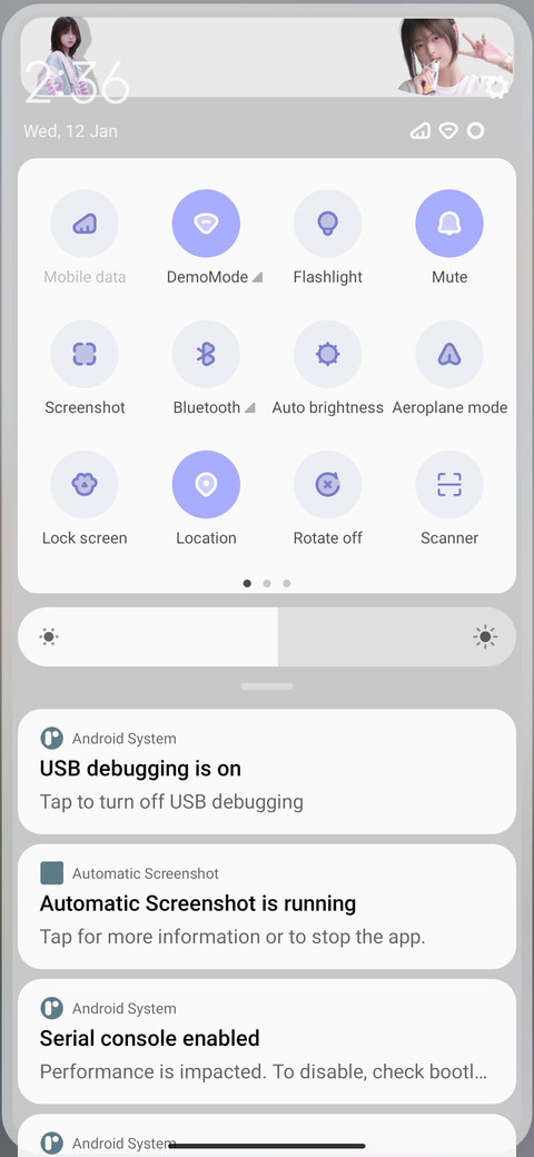 Special widget screenshot