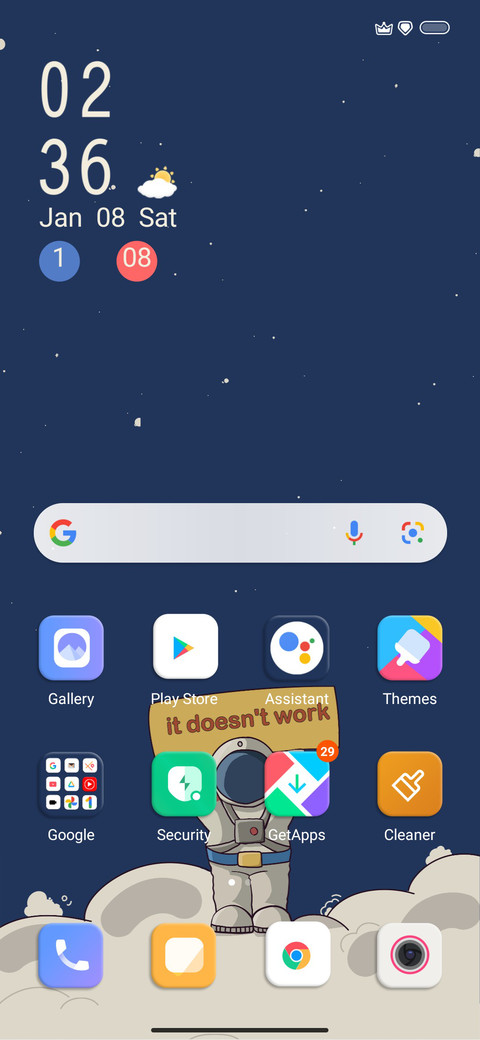 Astronaut dynamics screenshot