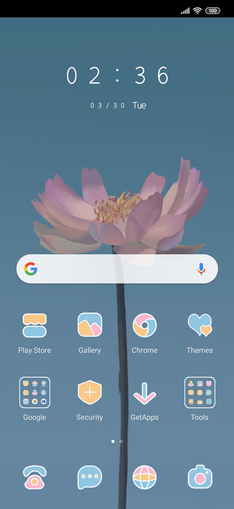 Floral screenshot