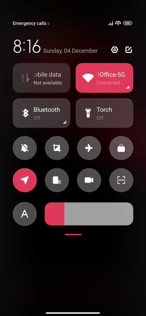Closeup screenshot