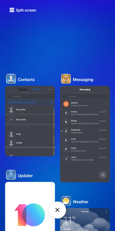 Mixture screenshot