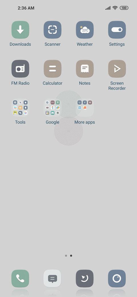 Simple Grey system screenshot