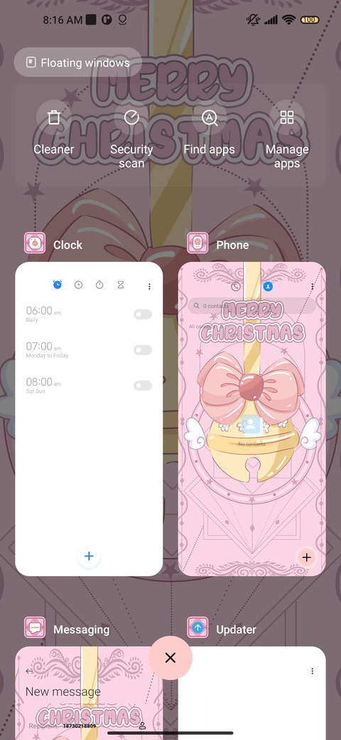 Pink Bell Card screenshot